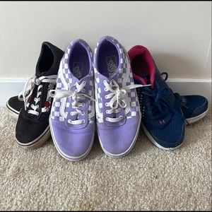 Vans & Under Armor sneakers Size 4.